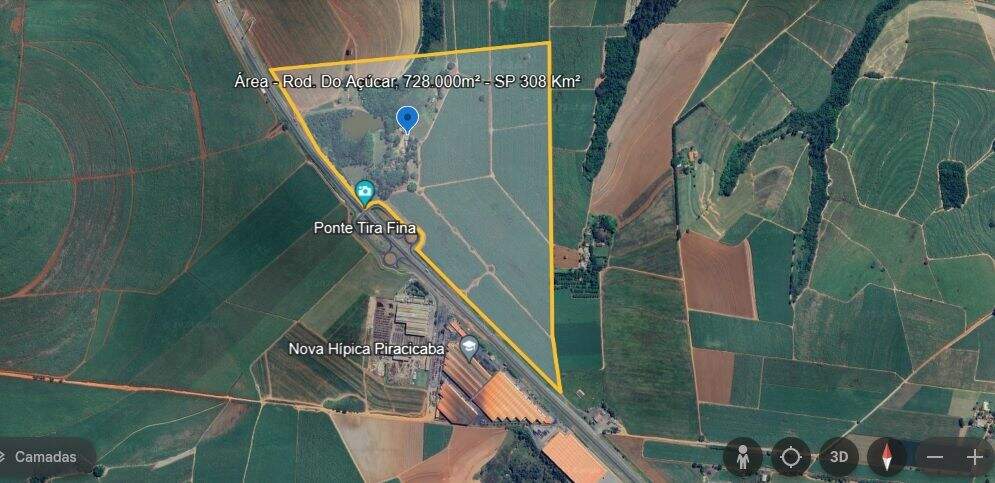 Área à venda no Batistada: Área à venda, 728000 m² por R$ 36.500.000 - Batistada - Rio das Pedras/SP