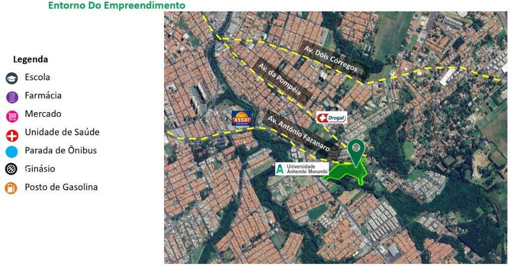 Área à venda no Nova Pompéia: 