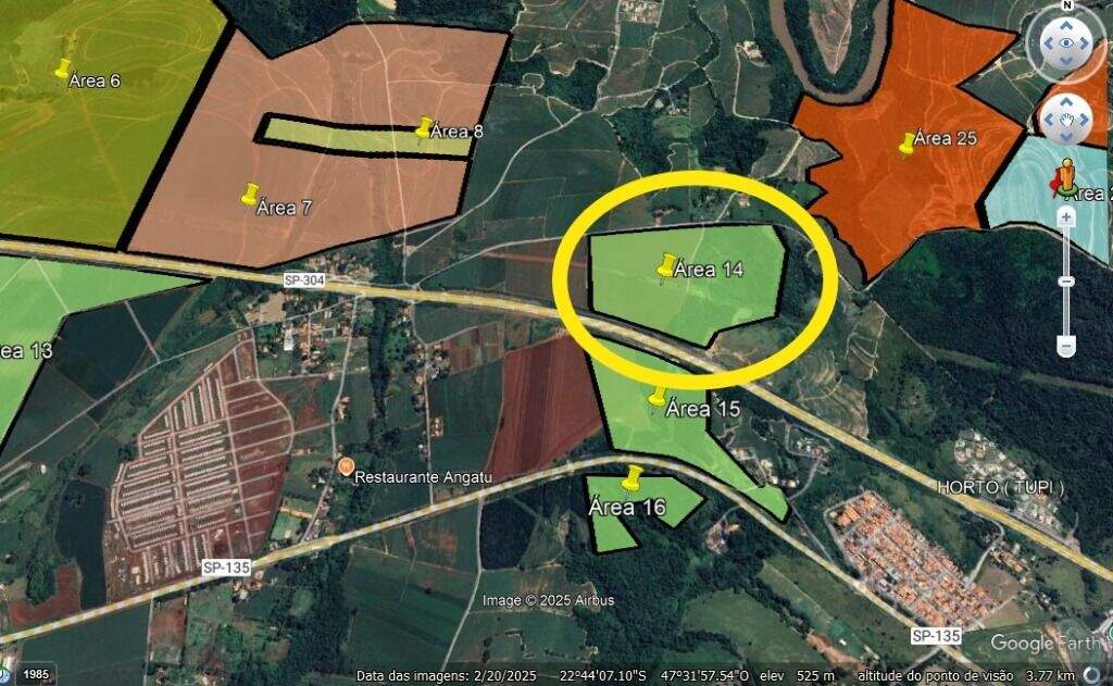 Área à venda no Horto ( Tupi ): 
