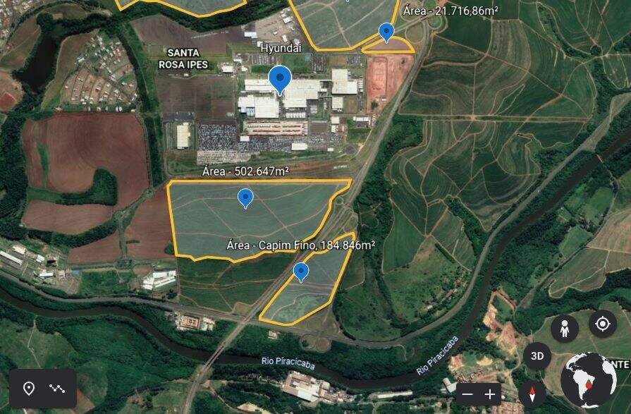 Área à venda no Loteamento Distrito Industrial Uninorte: 