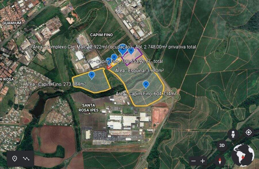 Área à venda no Loteamento Distrito Industrial Uninorte: 