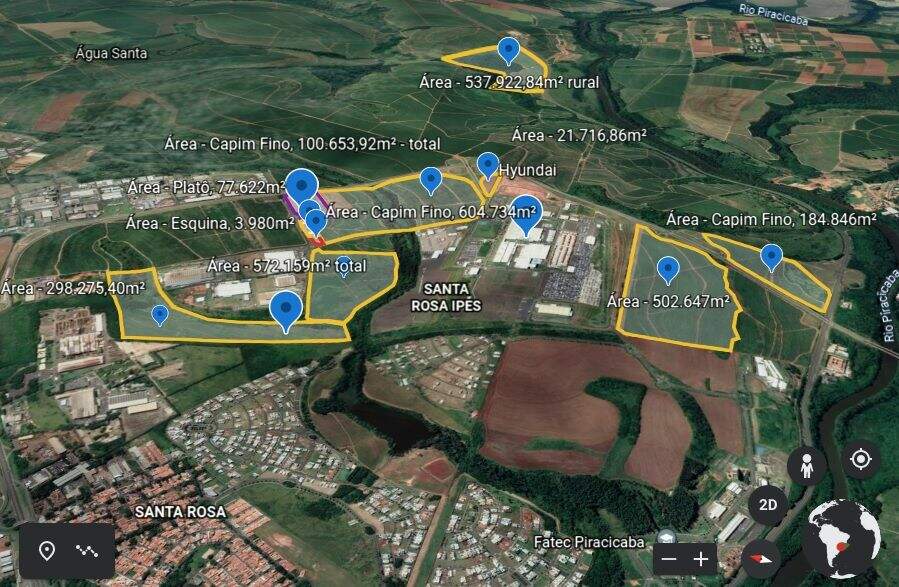 Área à venda no Loteamento Distrito Industrial Uninorte: 