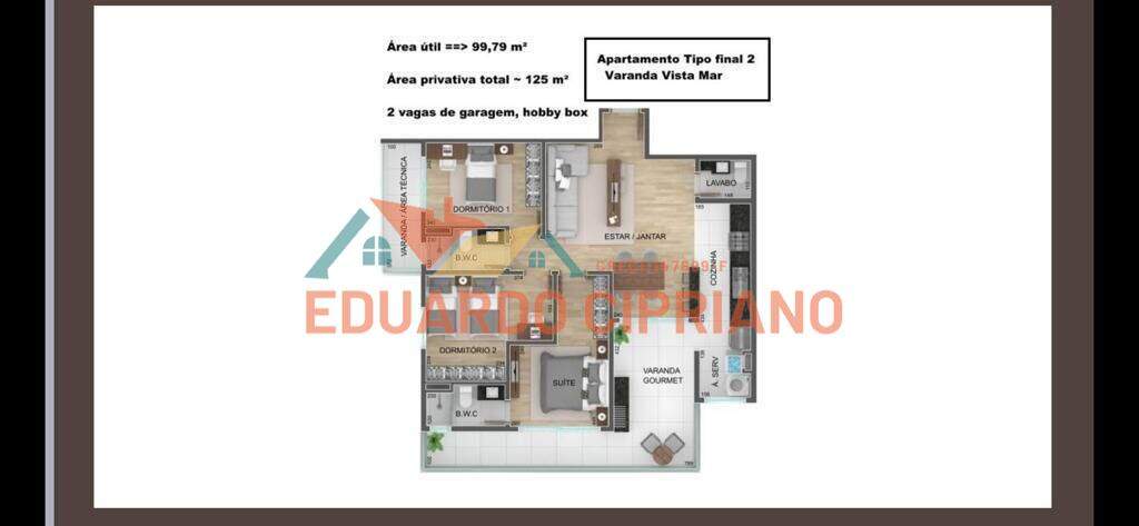 Apartamento à venda no Massaguaçu: 