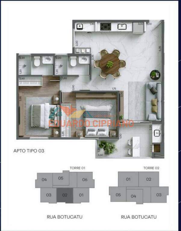 Apartamento à venda no Praia das Palmeiras: 