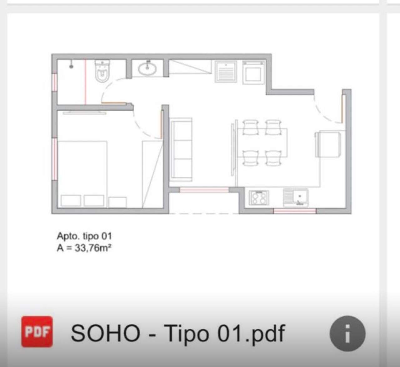 Apartamento à venda no Centro II: Planta Baixa Tipo 01