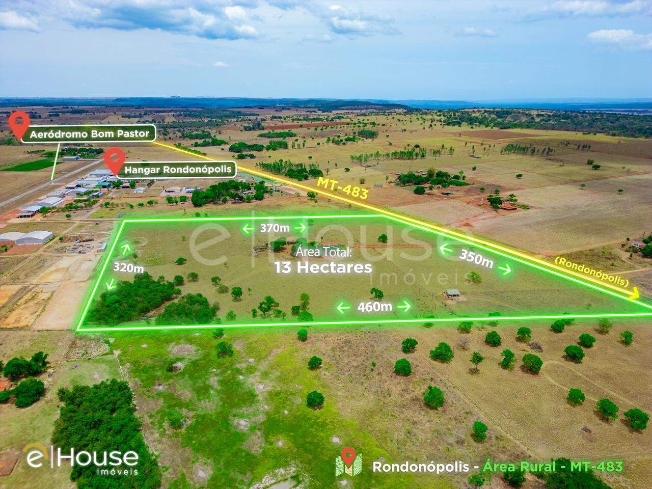 Chácara à venda no Gleba rio vermelho: 