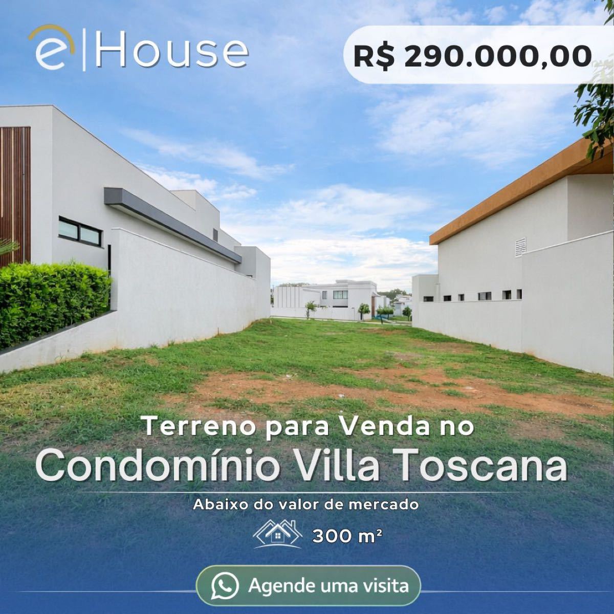 Lote em condomínio à venda no Condomínio Villa Toscana - Região Horto: 