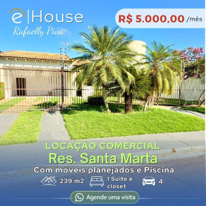 Casa para aluguel no Jardim Santa Marta: 