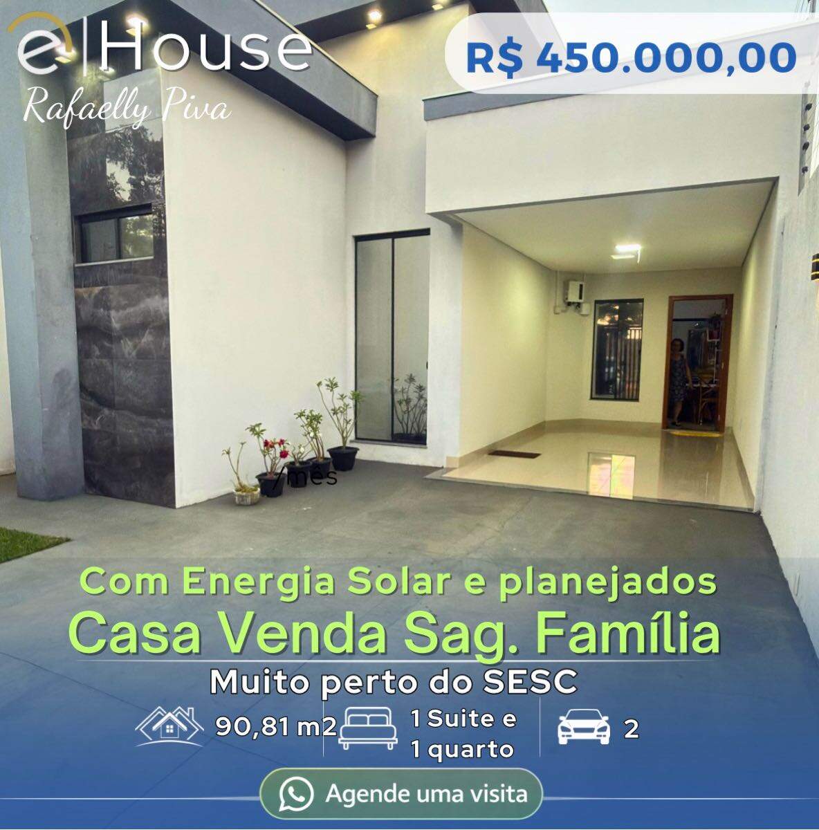 Casa à venda no Parque Sagrada Família: 