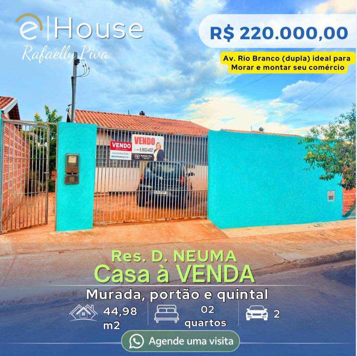Casa à venda no Jardim Residencial Dona Neuma: 