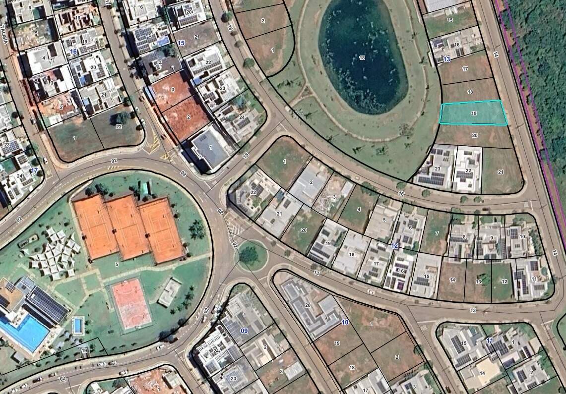 Lote em condomínio à venda no Jardim Royal Boulevard do Cerrado: 