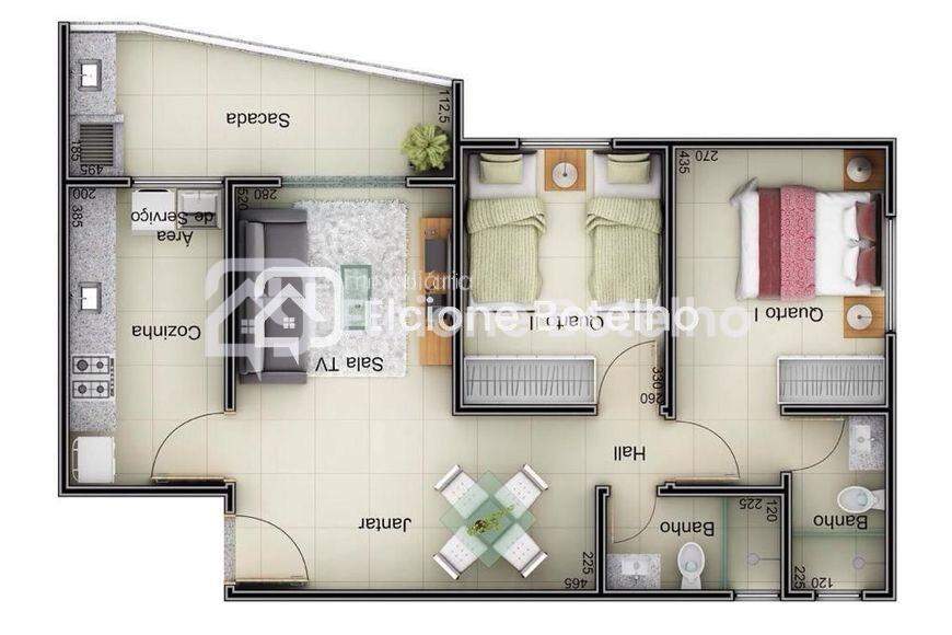 Apartamento à venda no TUBALINA: 
