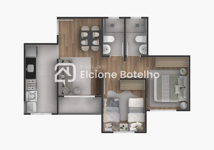 Apartamento à venda no RESIDENCIAL FRUTA DO CONDE: 