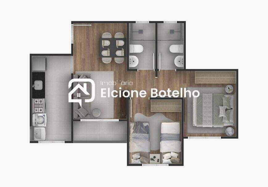 Apartamento à venda no RESIDENCIAL FRUTA DO CONDE: 