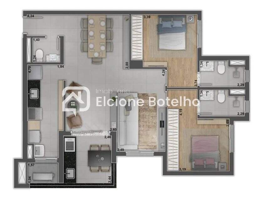 Apartamento à venda no JARDIM SUL: 