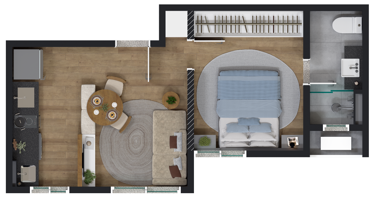 Apartamento à venda no Nova Suíssa: 