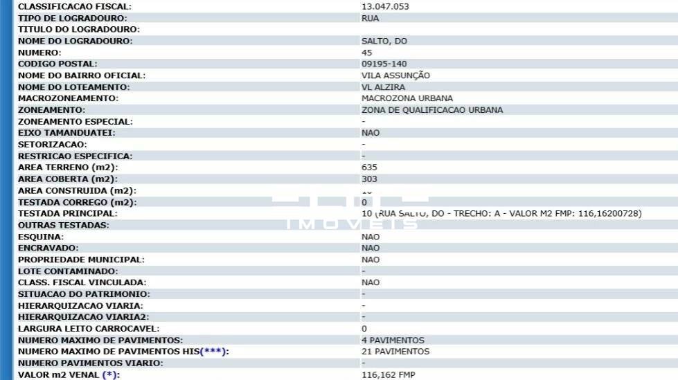 Terreno à venda no Vila Alzira: 