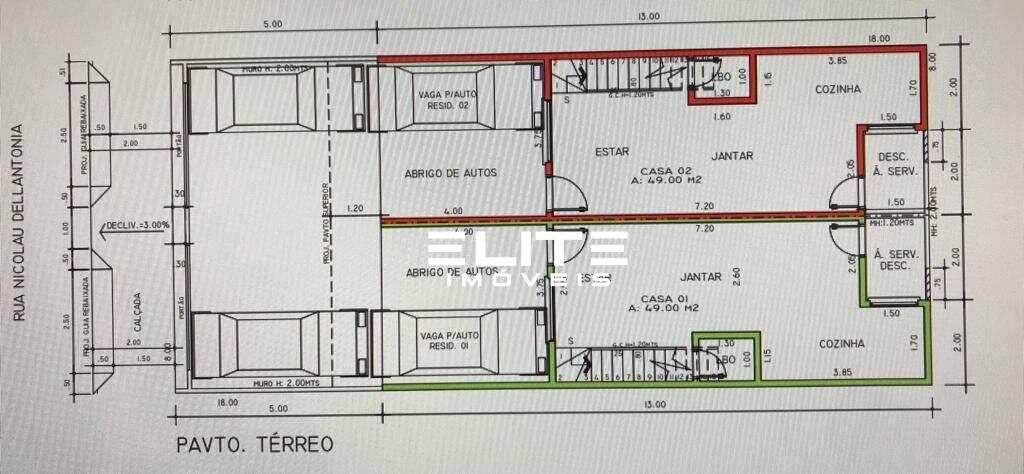 Sobrado à venda no Vila Homero Thon: 