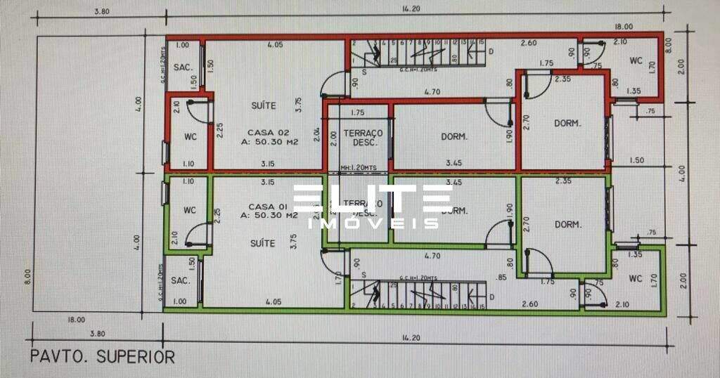 Sobrado à venda no Vila Homero Thon: 