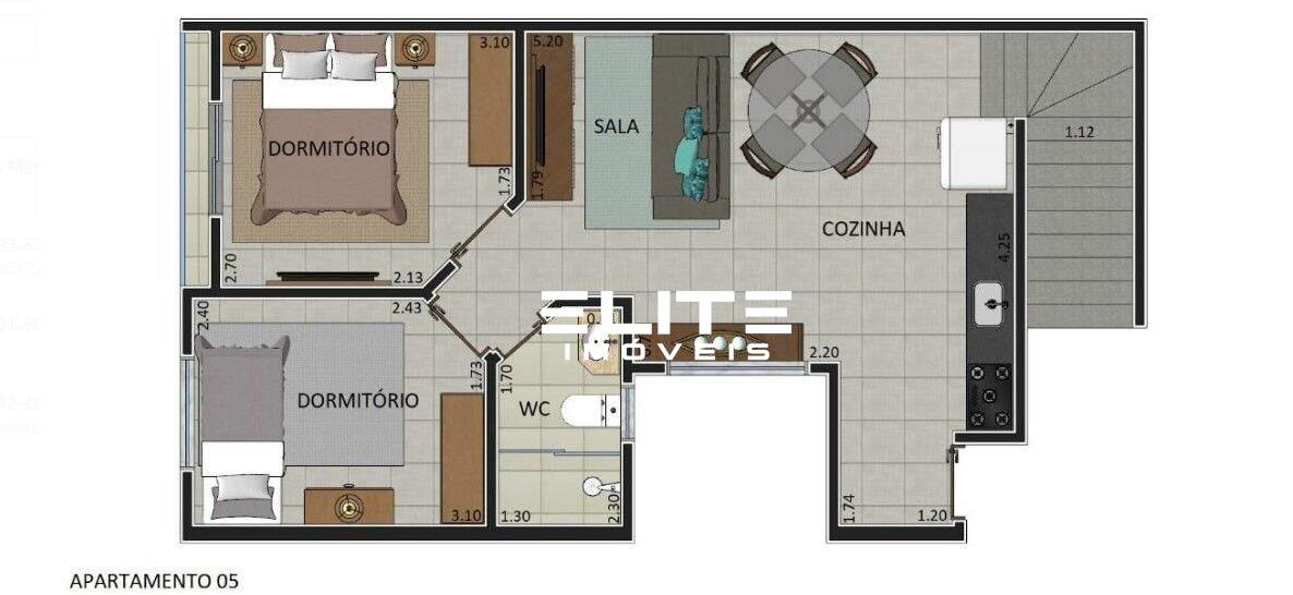 Cobertura à venda no Vila Linda: 