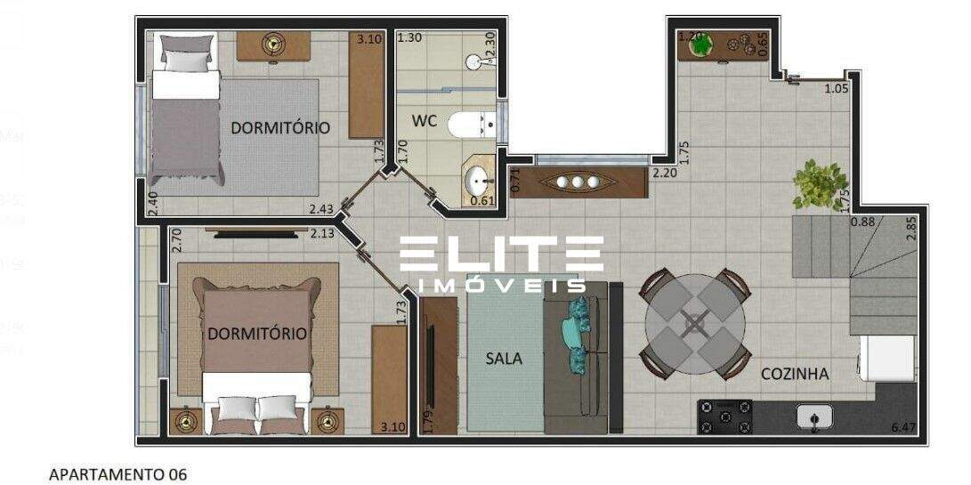 Cobertura à venda no Vila Linda: 