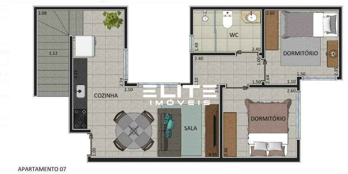 Cobertura à venda no Vila Linda: 