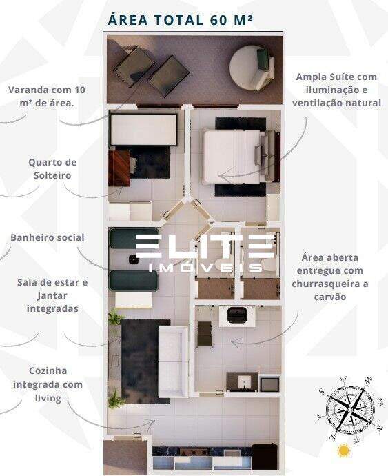 Apartamento à venda no Campestre: 