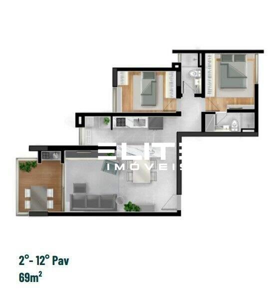 Apartamento à venda no Bairro Jardim: 