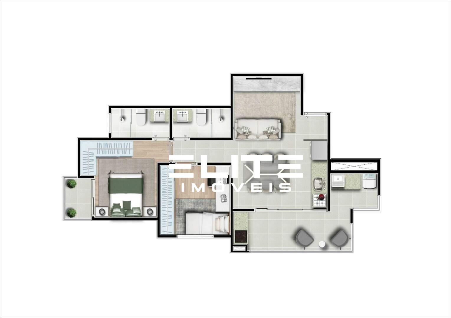 Apartamento à venda no Vila Alzira: 