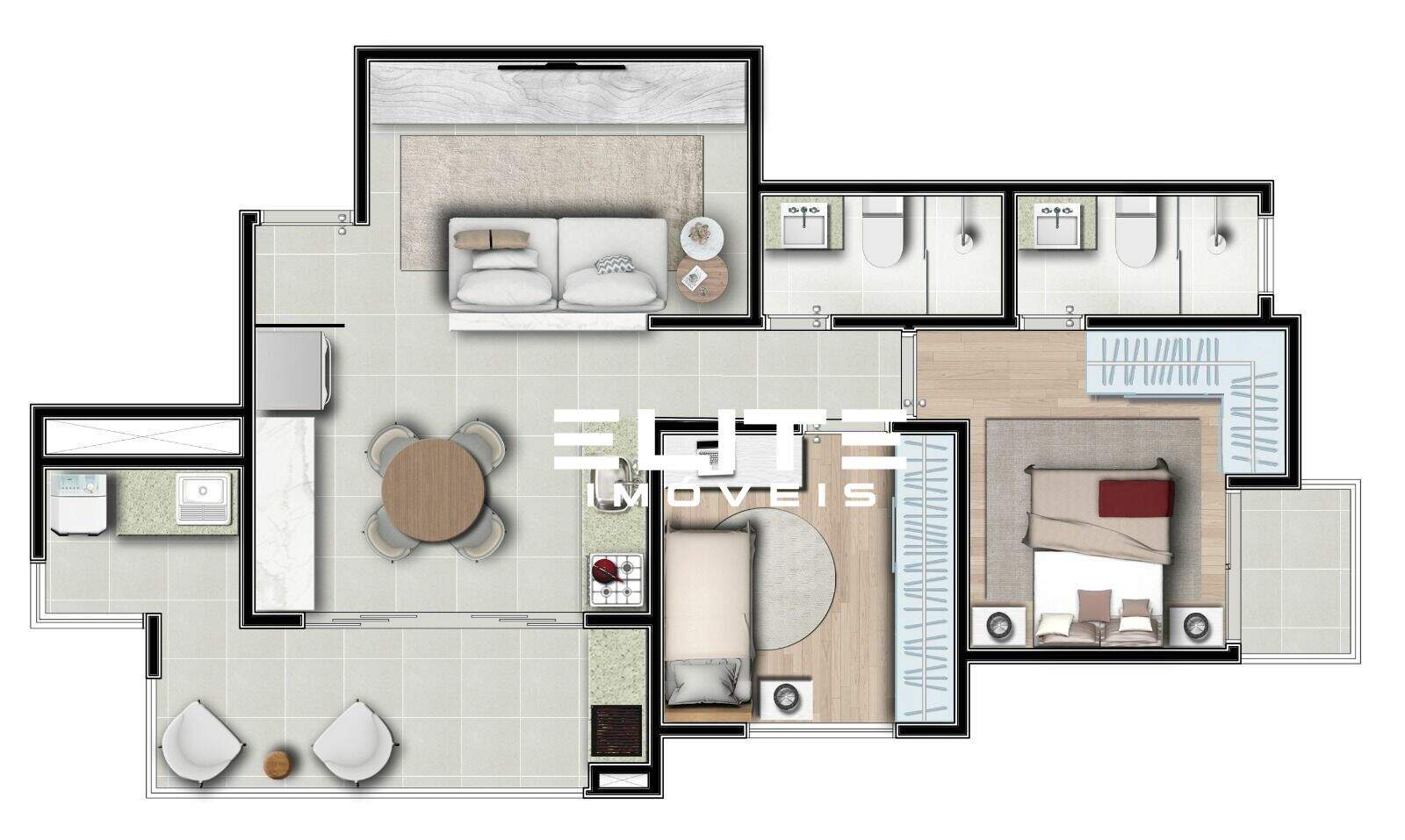 Apartamento à venda no Vila Alzira: 