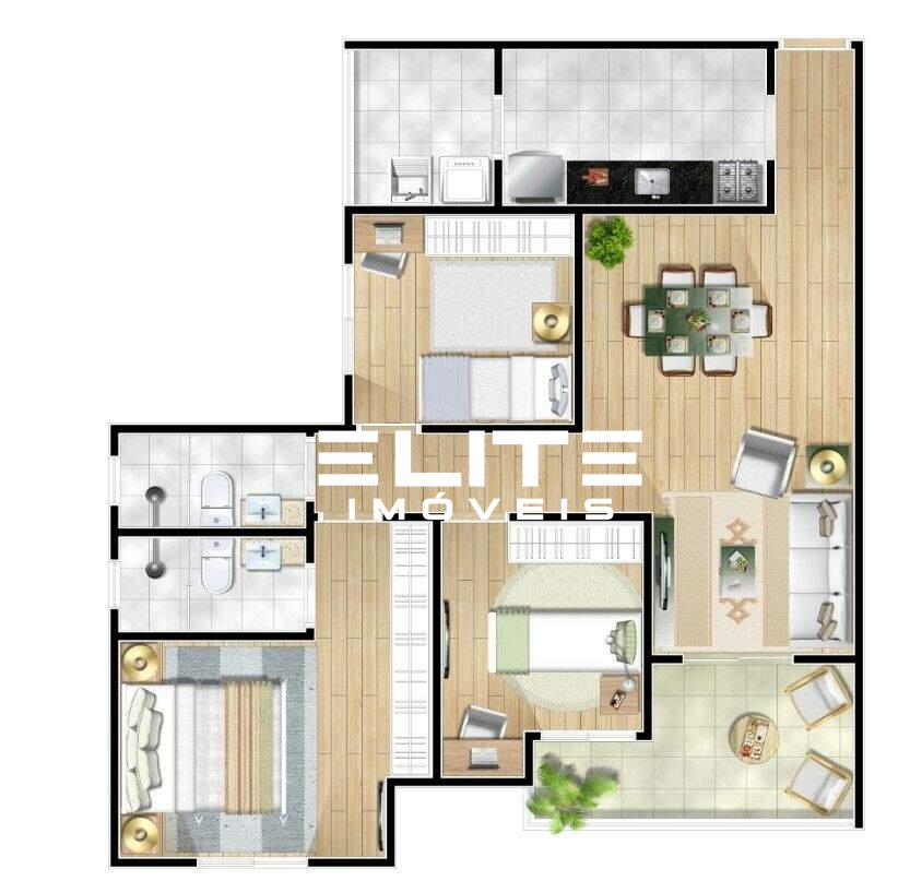 Apartamento à venda no Vila Alzira: 