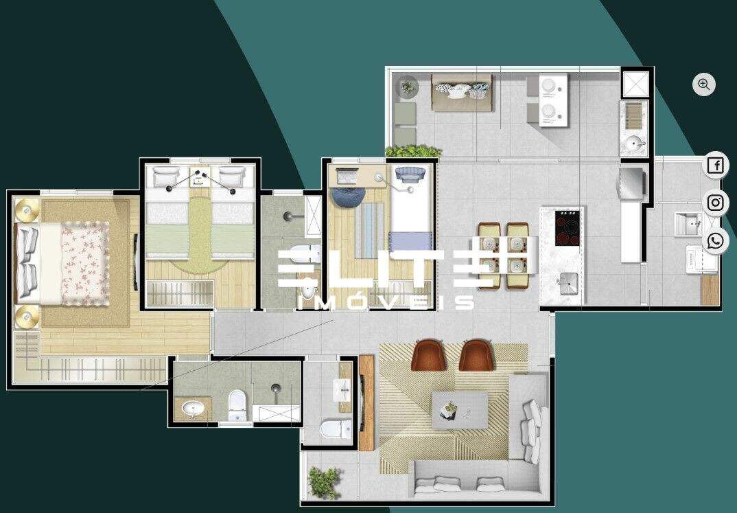 Apartamento à venda no Campestre: 