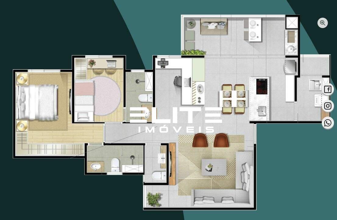 Apartamento à venda no Campestre: 