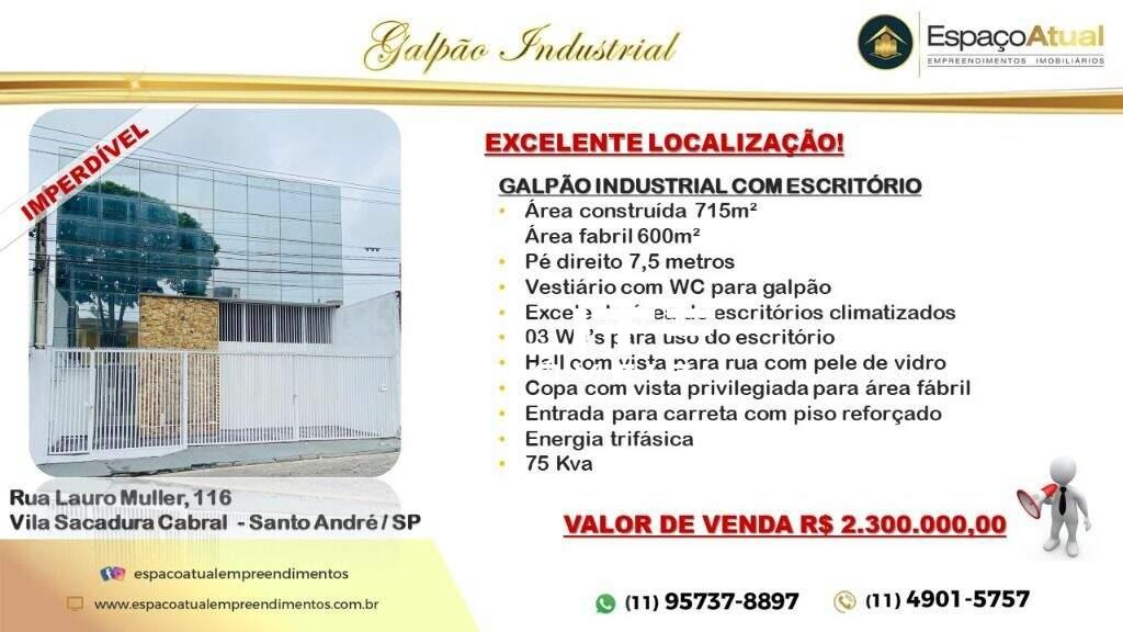 Galpão à venda no Vila Sacadura Cabral: 