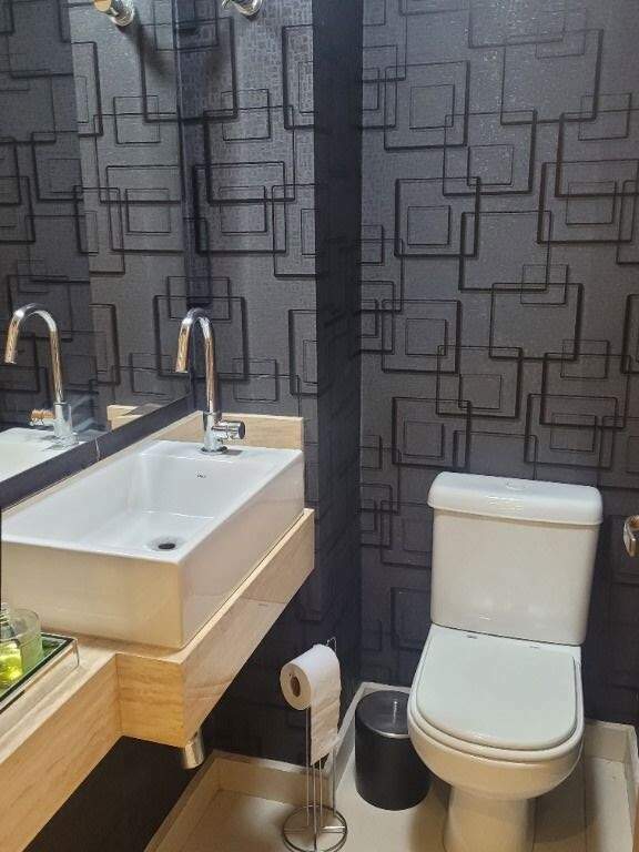 Apartamento para aluguel no Campestre: Lavabo