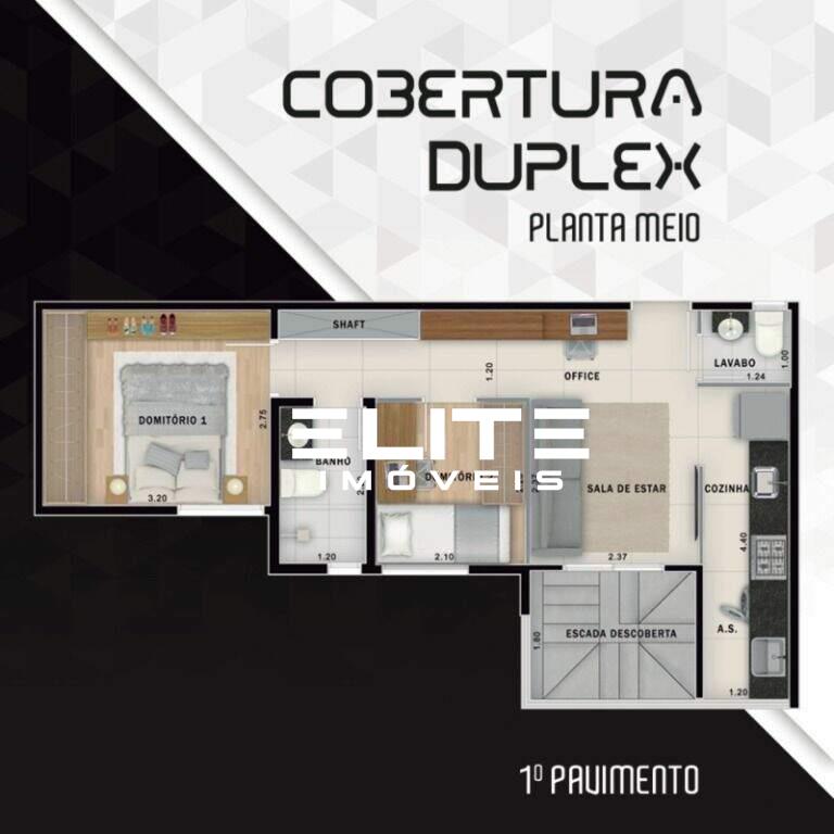 Cobertura à venda no Bairro Jardim: 