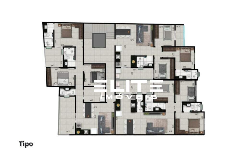 Cobertura à venda no Campestre: 