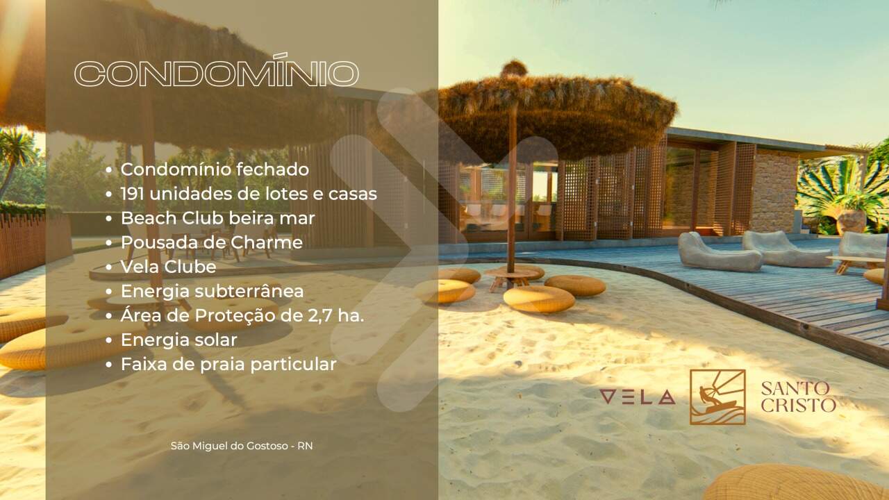 Lote em condomínio à vendaCentroSão Miguel do Gostoso: 
