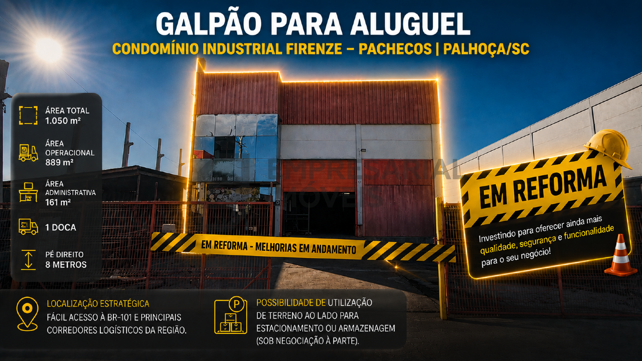 Galpão para aluguel no Pachecos: 