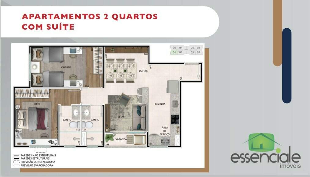 Apartamento à venda com 2 quartos, 49m² - Foto 17