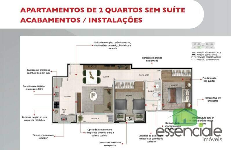 Apartamento à venda com 2 quartos, 49m² - Foto 18