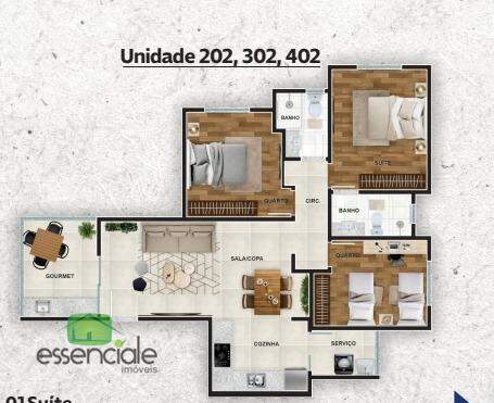 Apartamento à venda com 3 quartos, 82m² - Foto 3