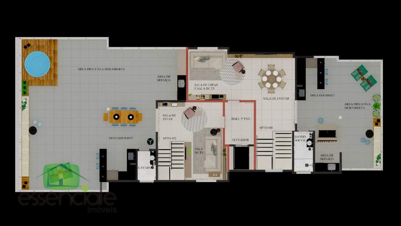 Apartamento, 3 quartos, 68 m² - Foto 2