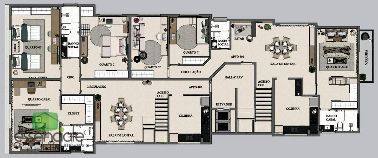 Apartamento, 3 quartos, 68 m² - Foto 21