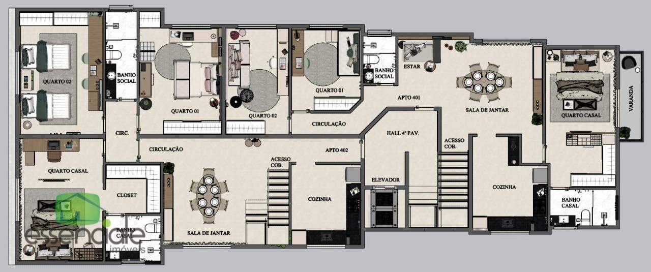 Apartamento, 2 quartos, 61 m² - Foto 19