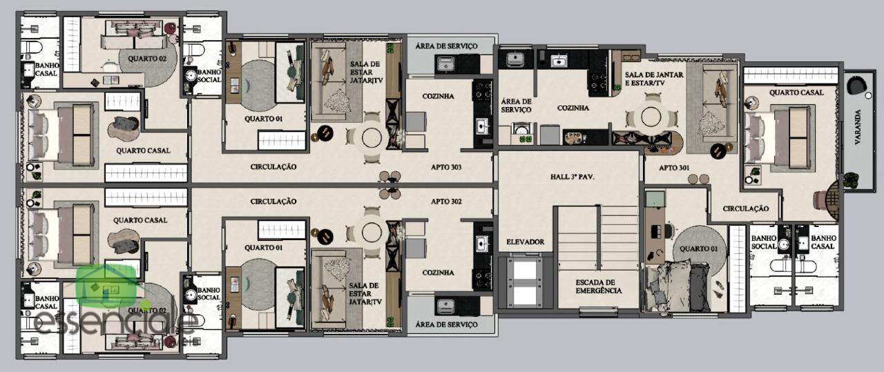 Apartamento, 2 quartos, 61 m² - Foto 20