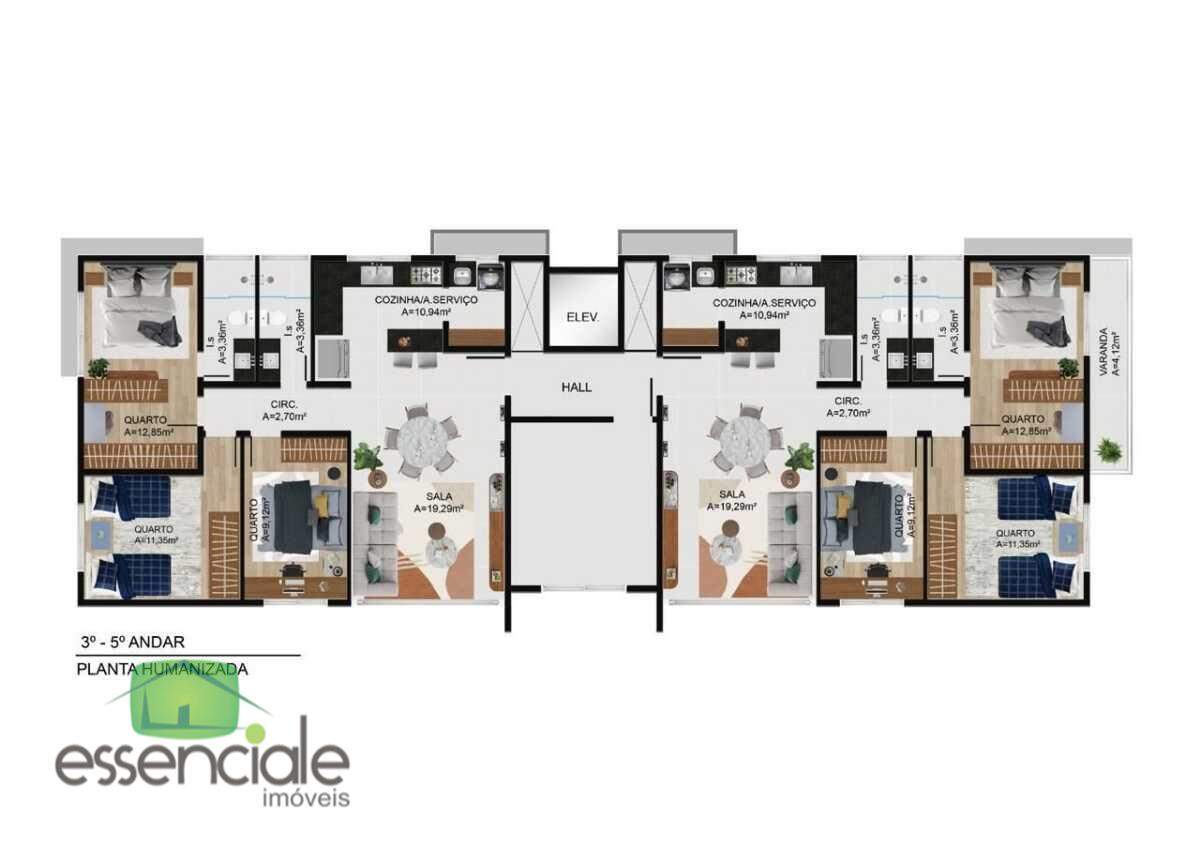 Apartamento, 3 quartos, 88 m² - Foto 11