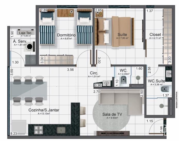 Apartamento à venda no Graciosa Orla 14: 