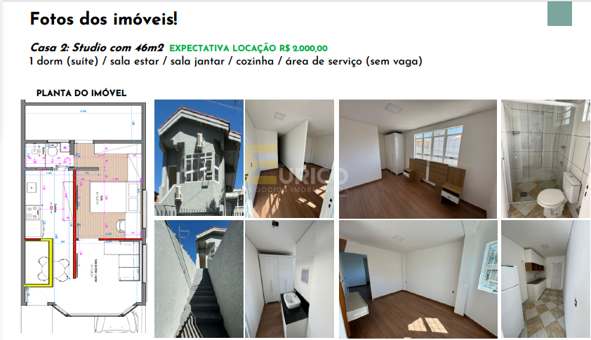 Casa à venda no VILA SÃO CRISTÓVÃO em Valinhos/SP: 