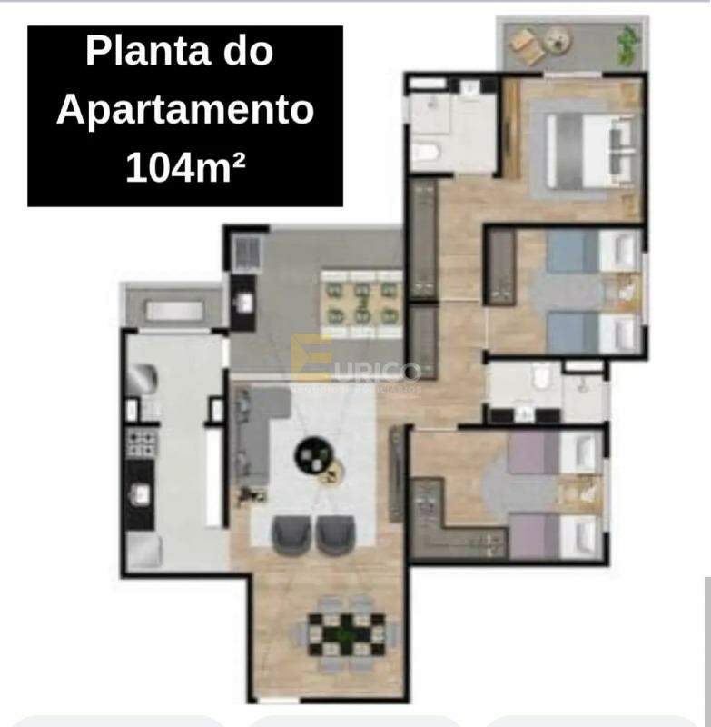 Apartamento à venda no Open View Horto em Jundiaí/SP: 